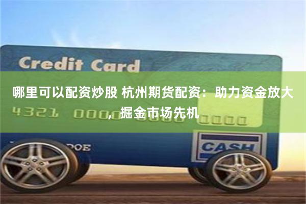 哪里可以配资炒股 杭州期货配资：助力资金放大，掘金市场先机